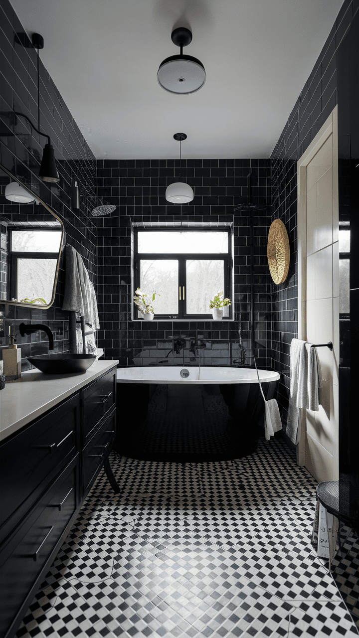 40 Stunning Modern Black Bathroom Ideas You Need to See – Welcome to ...