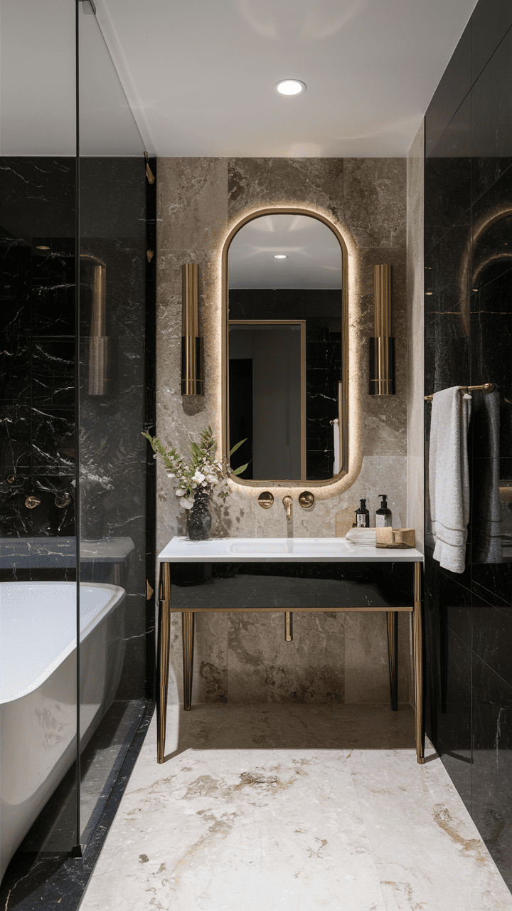 40 Stunning Modern Black Bathroom Ideas You Need to See – Welcome to ...